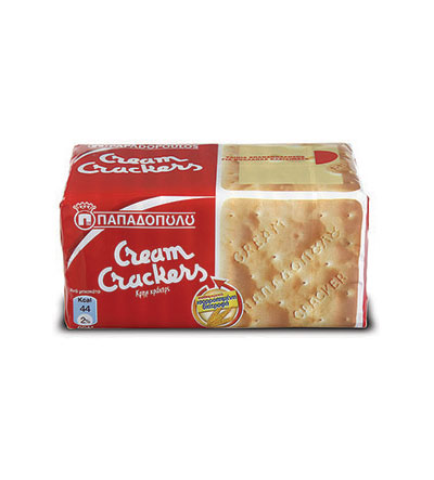 Papadopoulou Cream Crackers Whole Grain140g