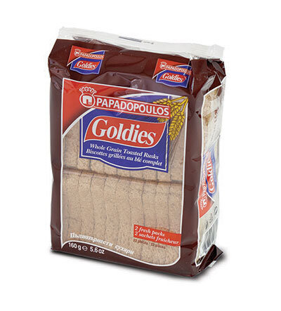 Papadopoulos Goldies Whole Grain Toast Rusks 160g