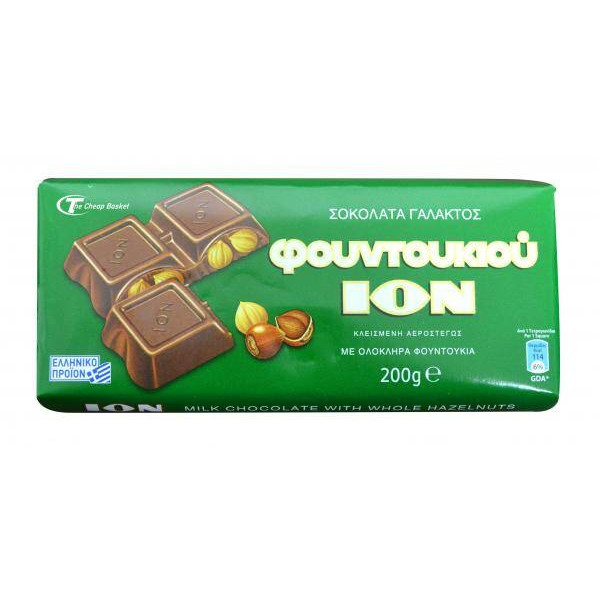 ION Milk Chocolate with Hazelnuts 200g – Mediterranean Foods