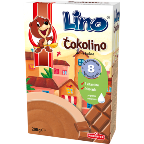 Podravka Lino Chocolino Sweet Chocolate Instant Cereal Flakes
