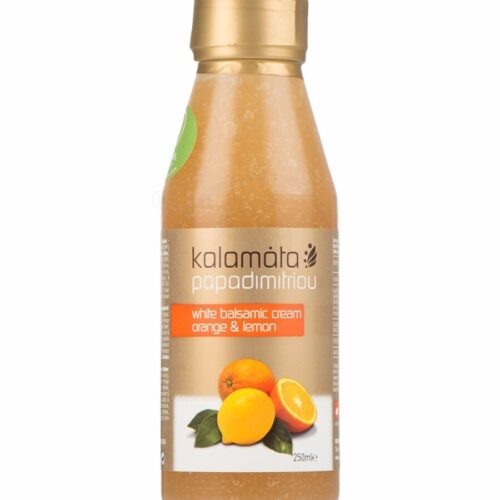 Papadimitriou Kalamata White Orange Balsamic Vinegar Cream 250 ml