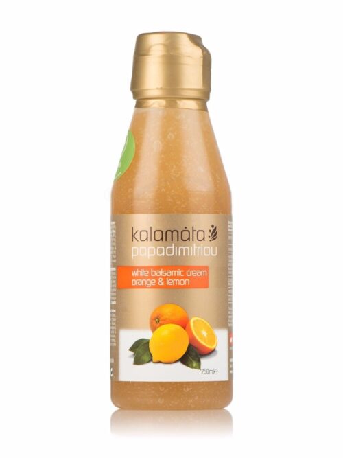 Papadimitriou Kalamata White Orange Balsamic Vinegar Cream 250 ml