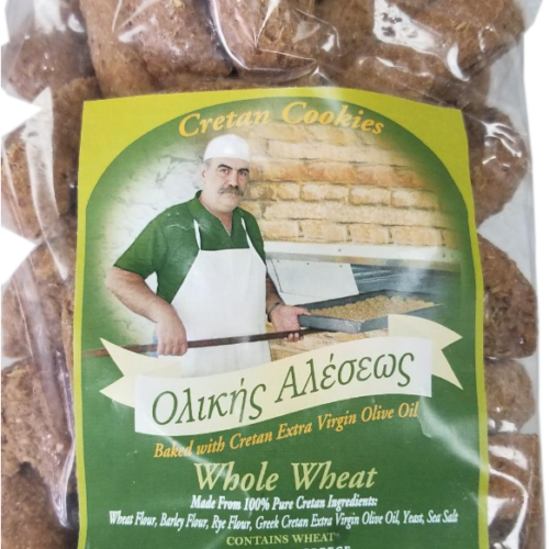 Cretan Whole Wheat Rusks with Extra Virgin Olive Oil (500g)