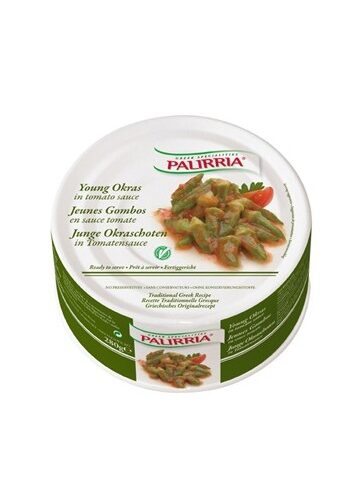 Palirria Young okras in tomato sauce